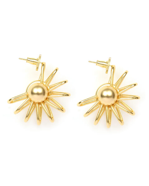 Golden Sunburst Earrings