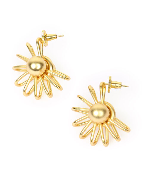 Golden Sunburst Earrings