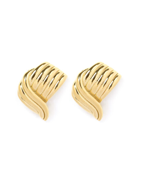 Gold Wave Earrings