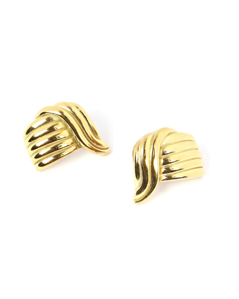 Gold Wave Earrings