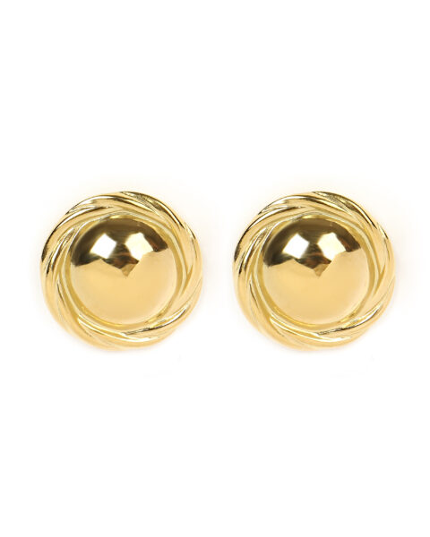 Gold Disc Earrings