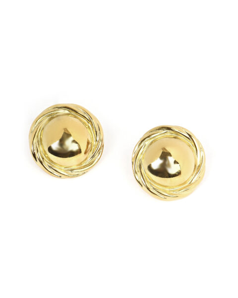 Gold Disc Earrings