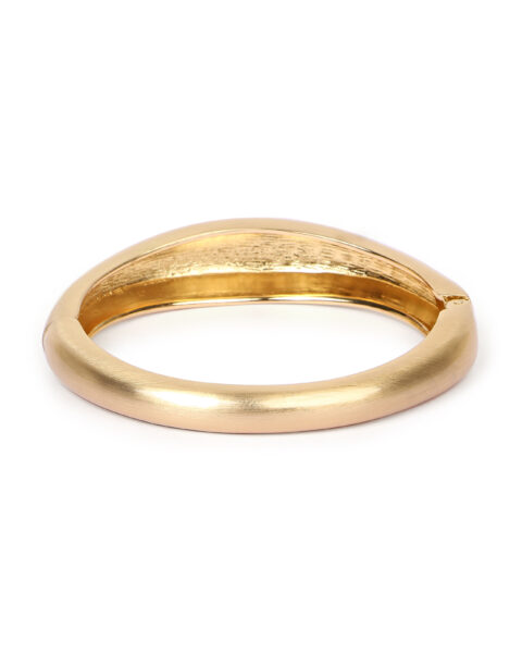 Minimalistic Gold-Plated Rounded Bangle