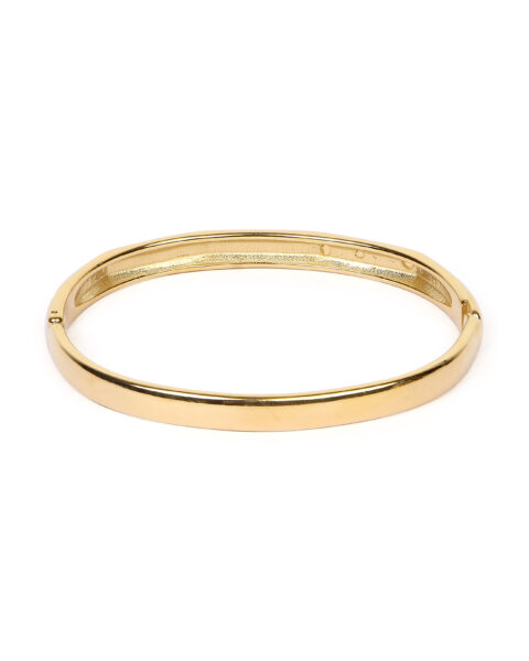 Elegant Gold-Plated Geometric Bangle