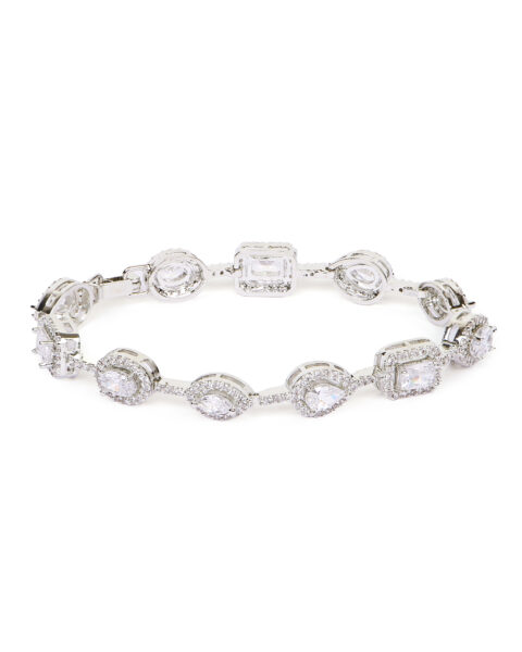 Mixed Cut Diamond Tennis Bracelet