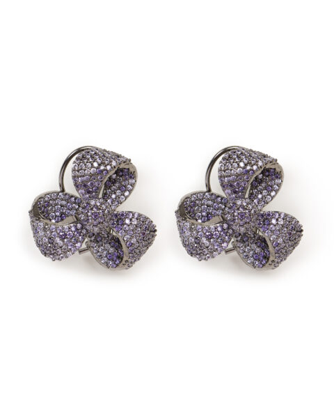 Lavender Bow Earrings