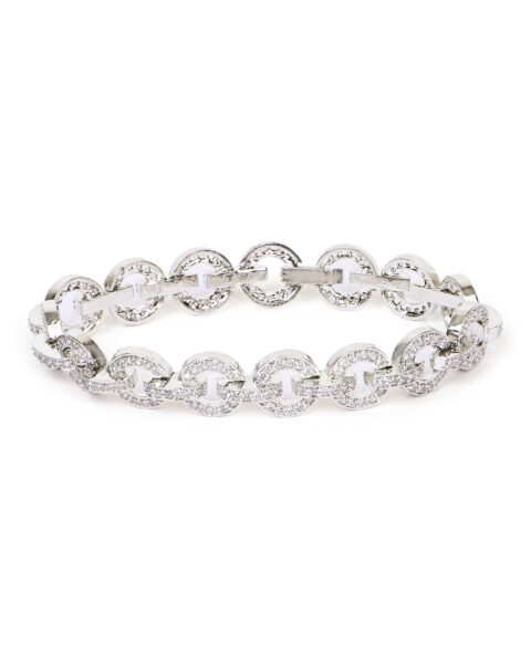 Circular Link Diamond Bracelet