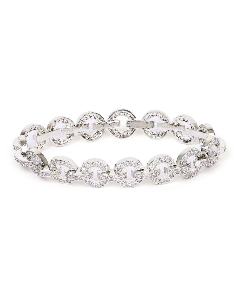 Circular Link Diamond Bracelet