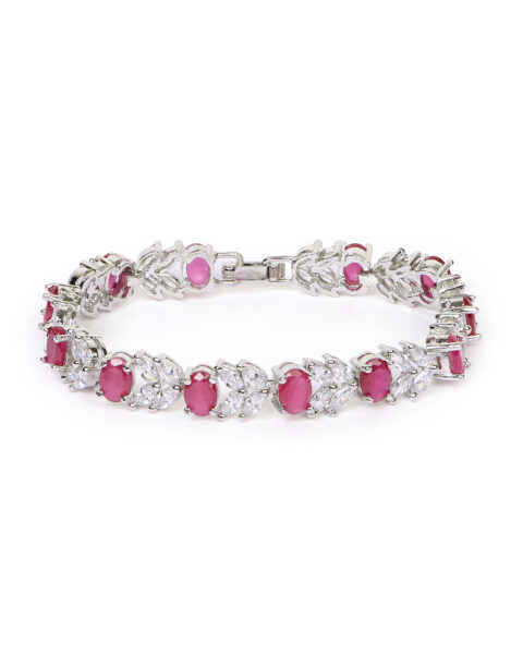 Ruby and Diamond Tennis Bracelet