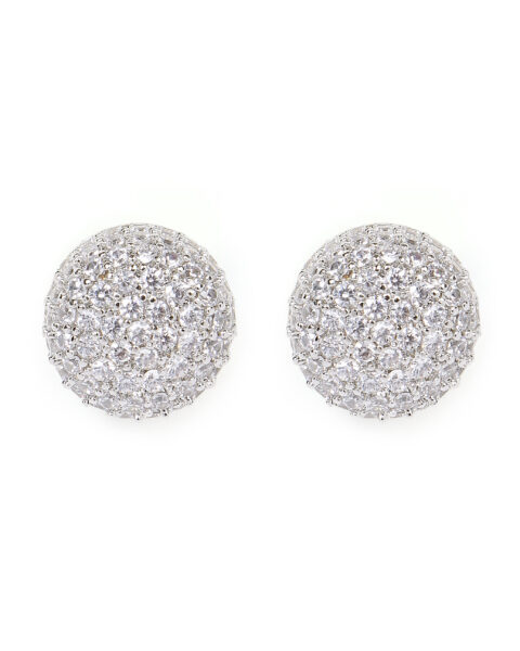 Sparkling Crystal Ball Stud Earrings