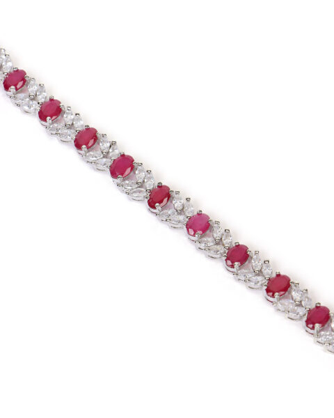 Ruby and Diamond Tennis Bracelet