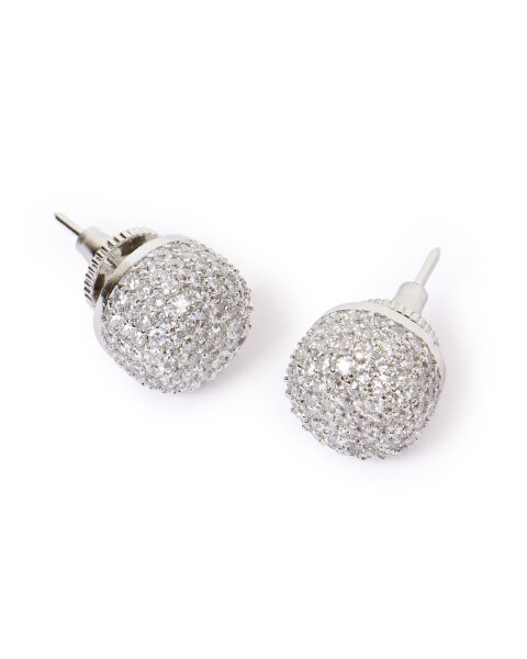 Sparkling Crystal Ball Stud Earrings
