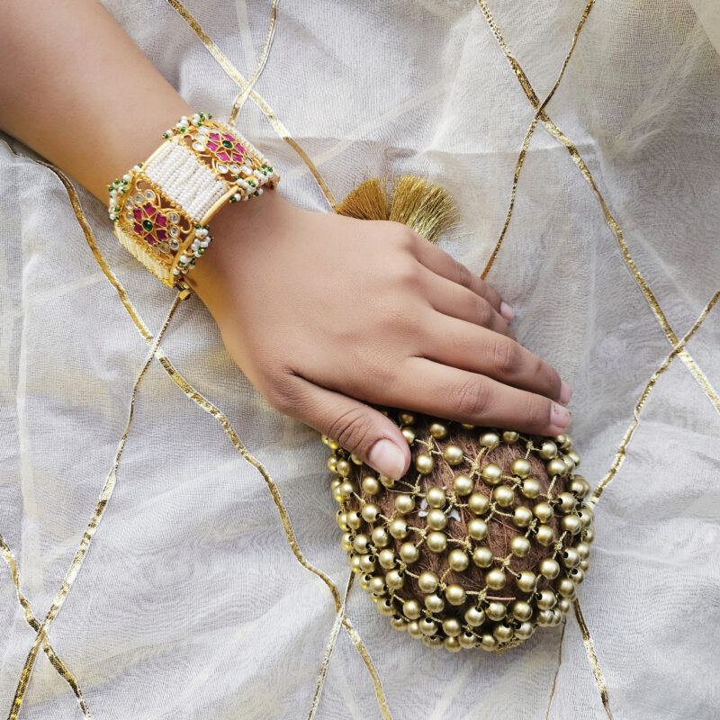 Pearl & Kundan Bangle