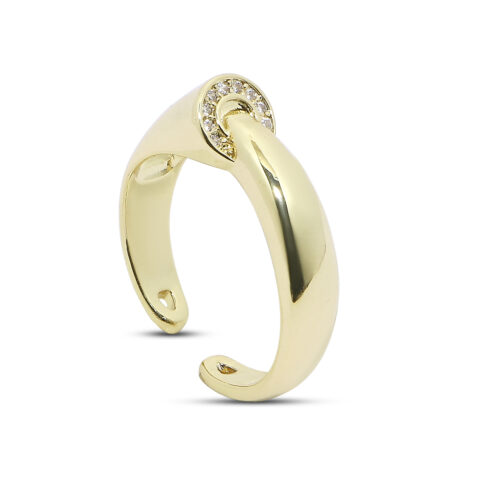 Gold-Plated Open Ring