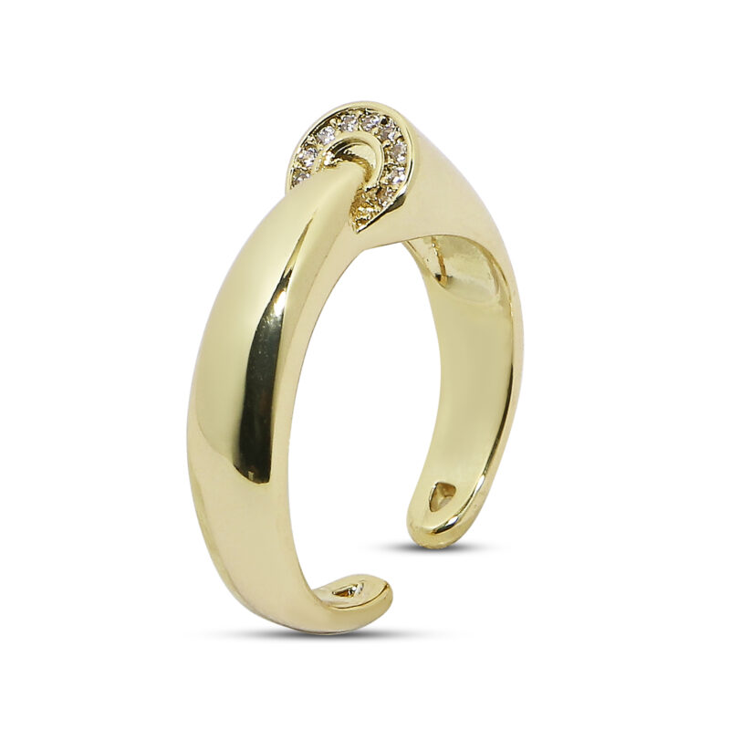 Gold-Plated Open Ring