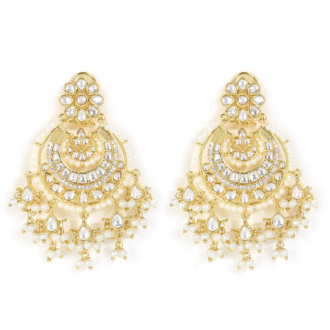 gold-plated chandbali