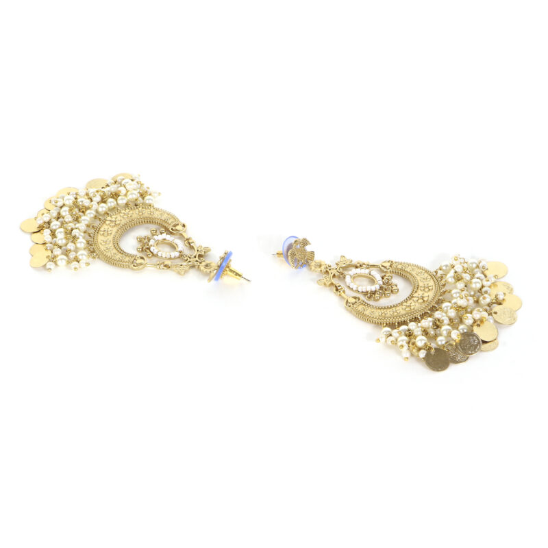 Gold-Plated Chandbali Earrings