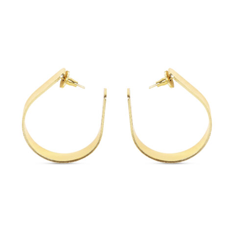 bar hoop earrings