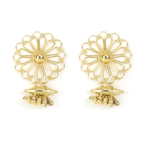 floral drop earrings