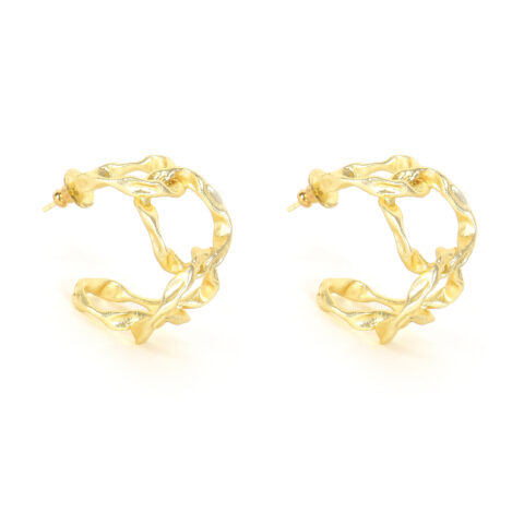 textured hoop earrings