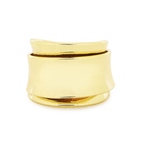 Gold-Plated Cuff Ring