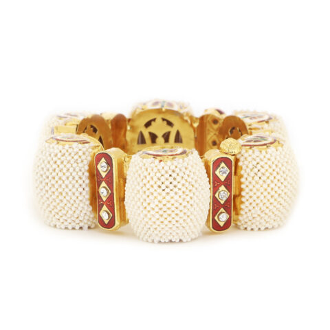 Mogra Bead Bikaneri Bracelet - Indian Jewelry