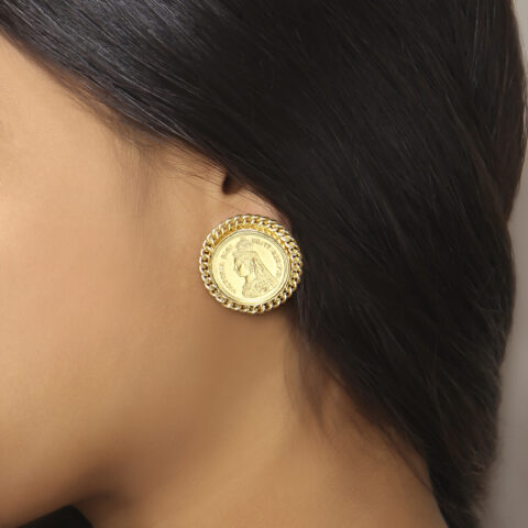 coin earrings
