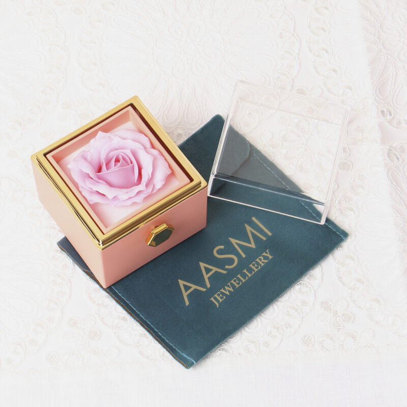 Rotating Rose Preserved Jewellery Box - Image 5